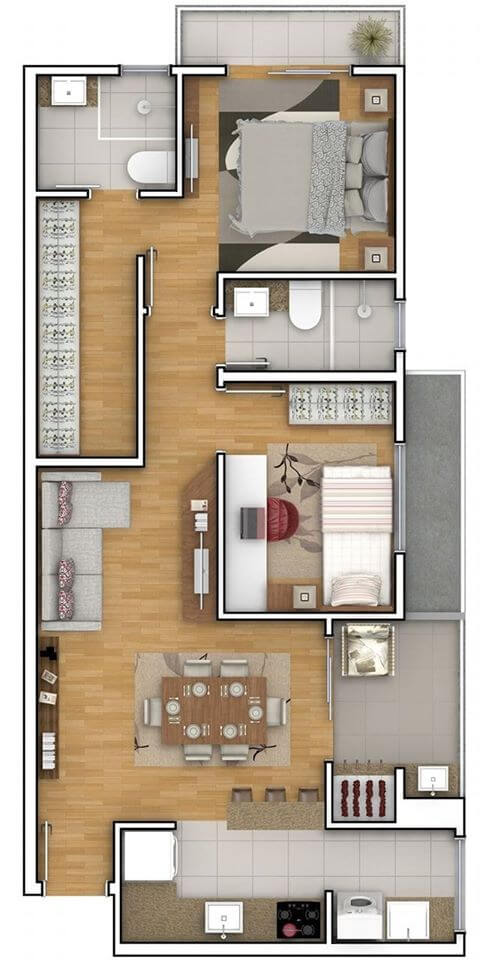 3D Floor Plan Ideas (14)