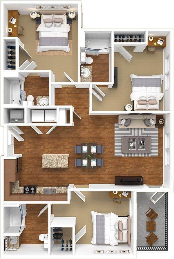 3D Floor Plan Ideas (18)