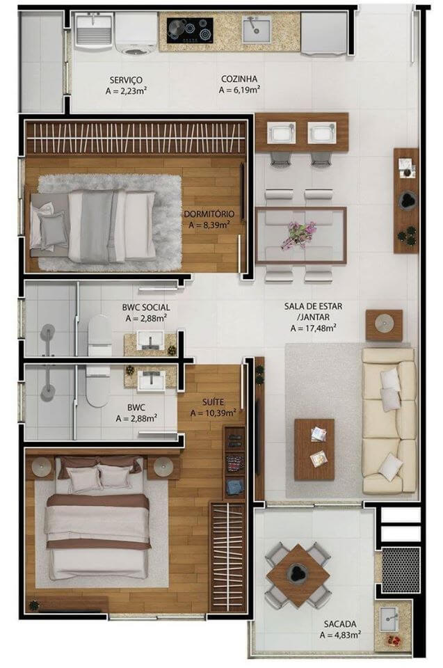 3D Floor Plan Ideas (25)