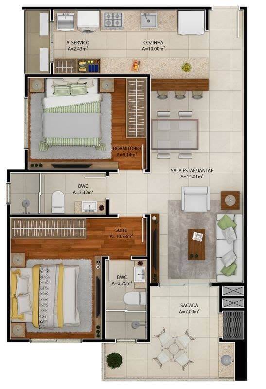 3D Floor Plan Ideas (29)