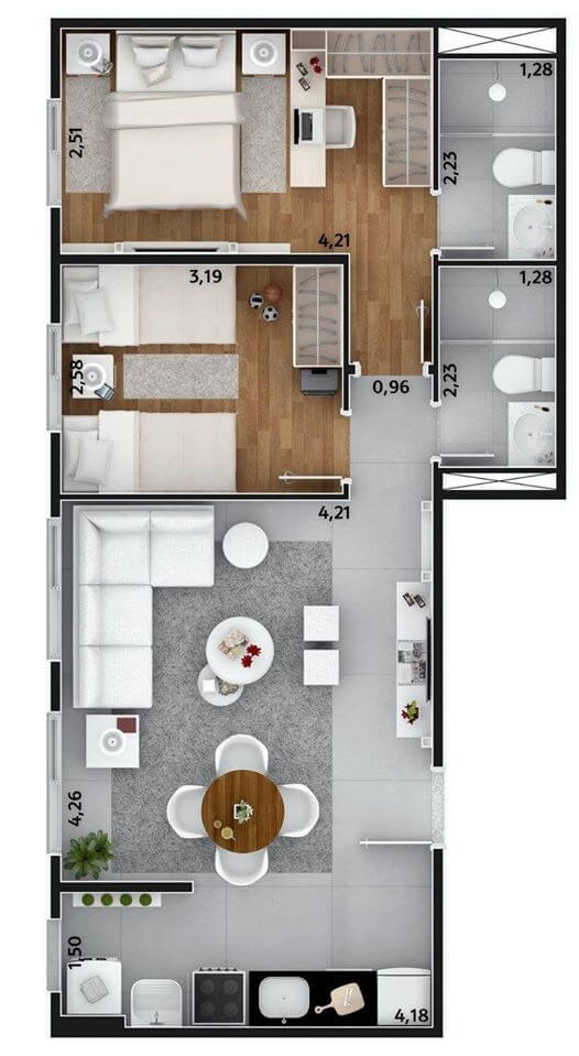 3D Floor Plan Ideas (7)