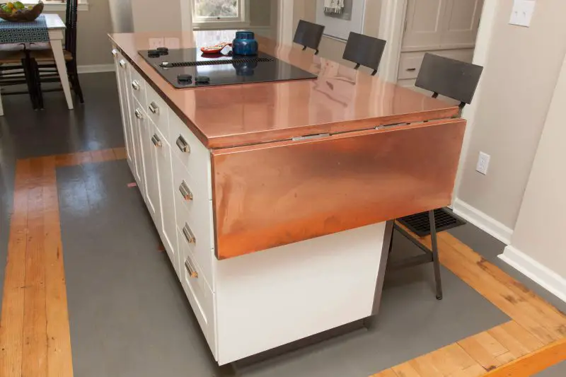 A copper topped Ikea hack in Portland