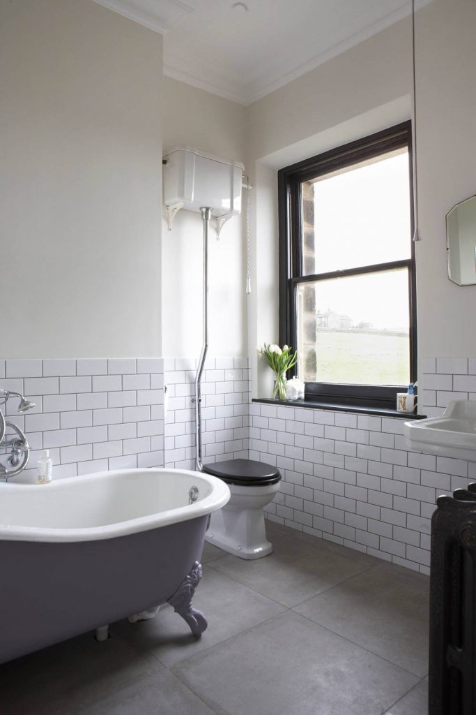 Keep it classic with white metro tiles