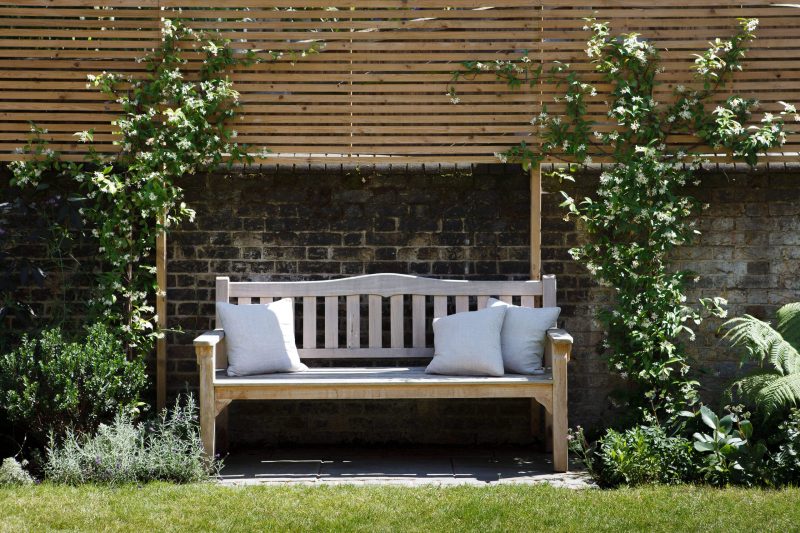 Garden bench.