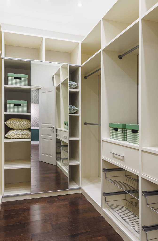 Most popular closet (7) It can be easy to want to sacrifice closet essentials such as a mirror to make way for more storage. In this clever closet design from Russia, a sliding full-length mirror sits front and center without taking up valuable storage space.