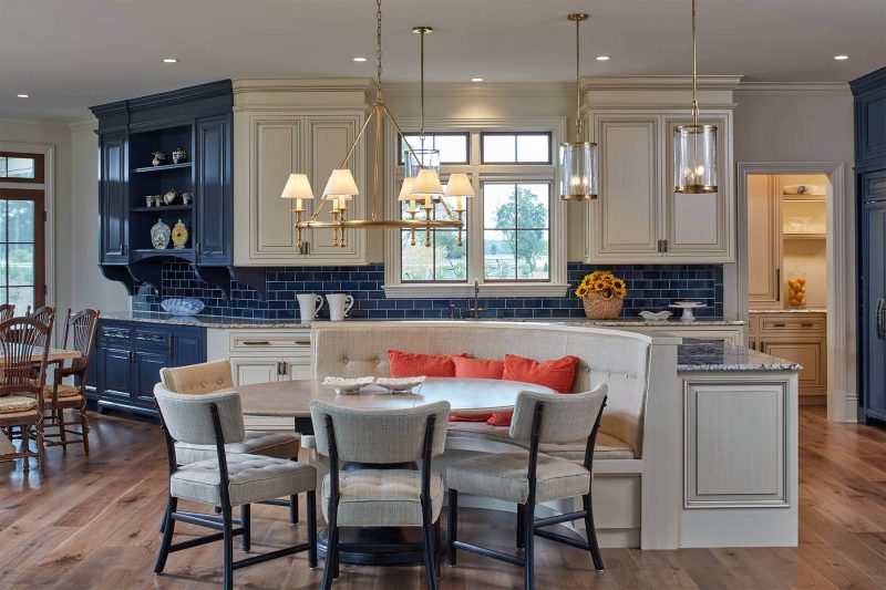 Navy and Neutral Kitchen