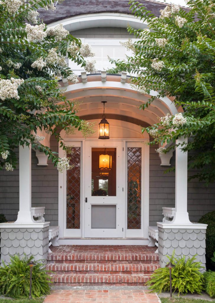 Top wooden front door