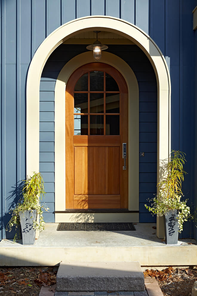 Creative fall front door