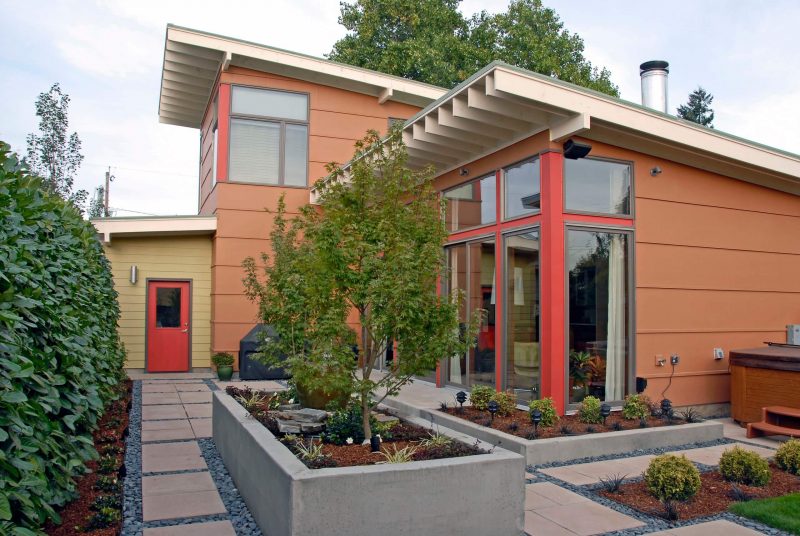 Bright red Front Door Color