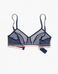 Madewell Mesh Rainbow Trim Nora Bralette