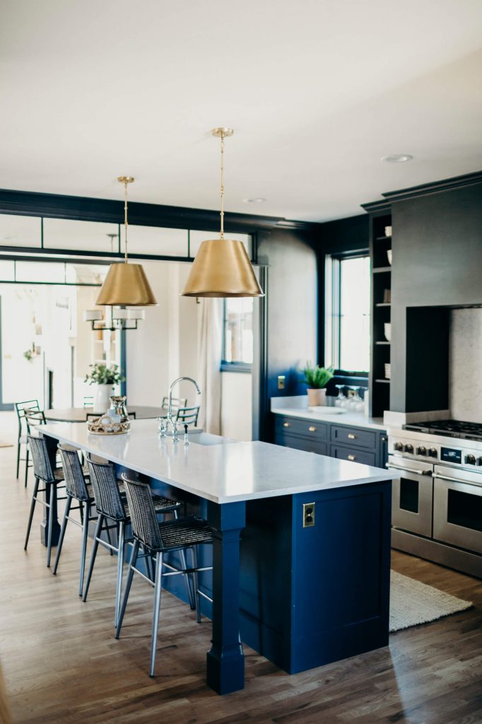 Dark Blue With Aqua Green Undertone Jordan and Annie Obermann of Forge + Bow