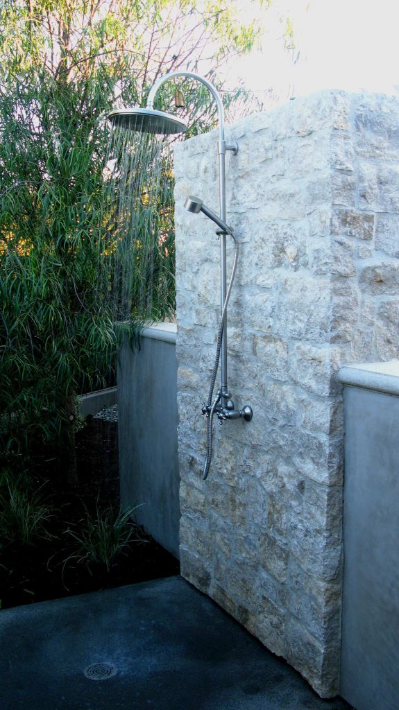 Outdoor shower in San Diego