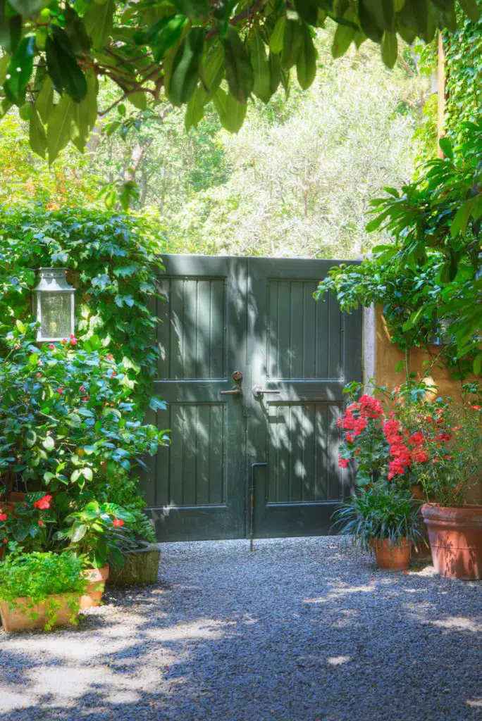 This French inspired garden gate and property were designed