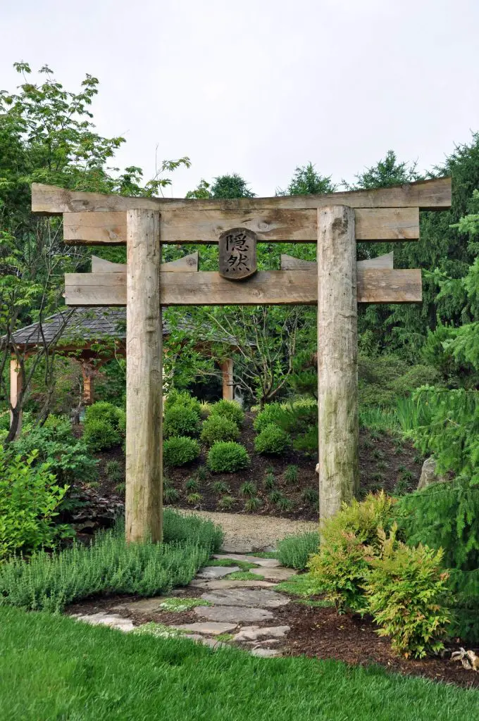 This garden gate, by McHale Landscape Design Inc.