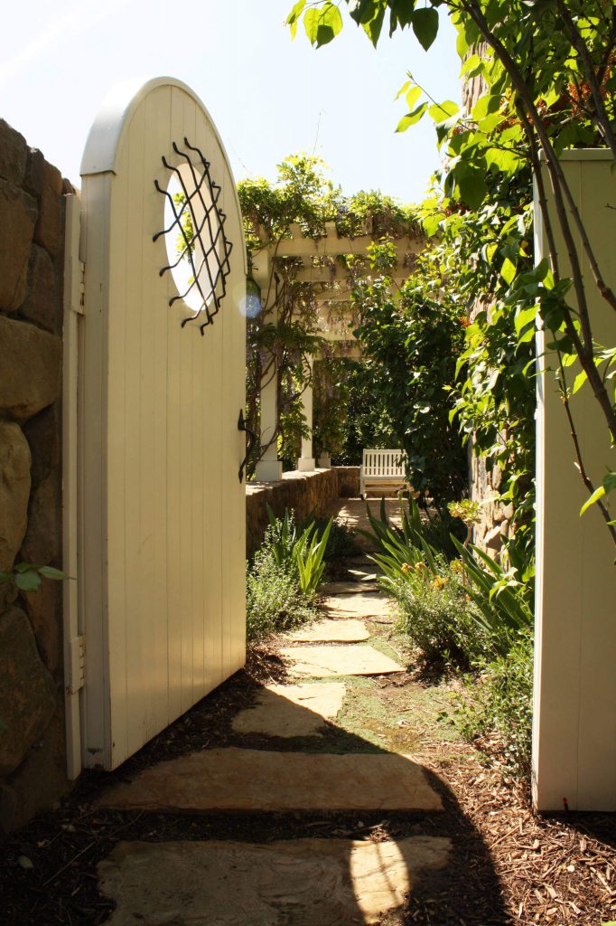 This garden gate is on the Ojai, California