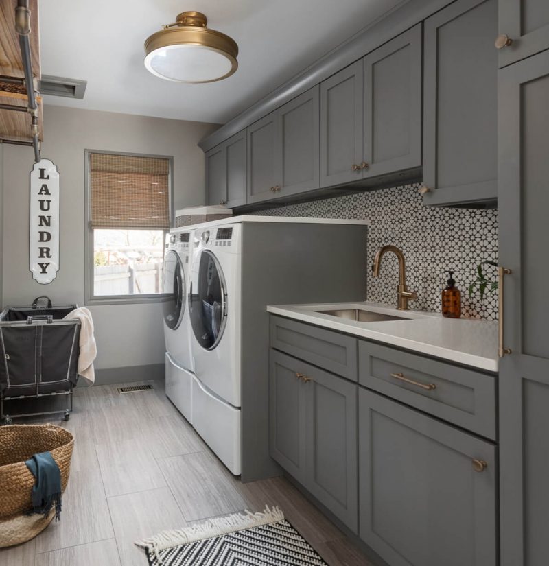 Dark Gray Cabinets